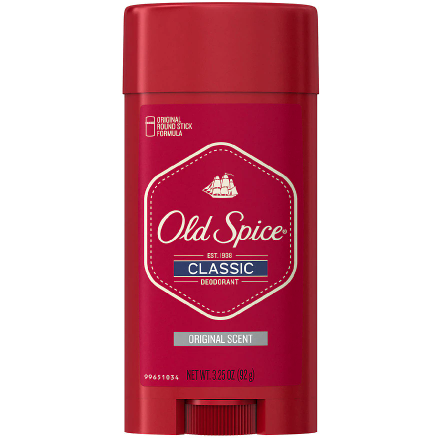 Old Spice Classic Men's Deodorant Stick Original Scent - 3.25oz