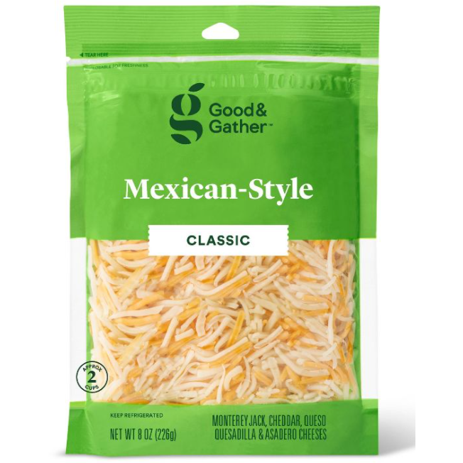 Shredded Mexican-Style Cheese - 8oz - Good & Gather™