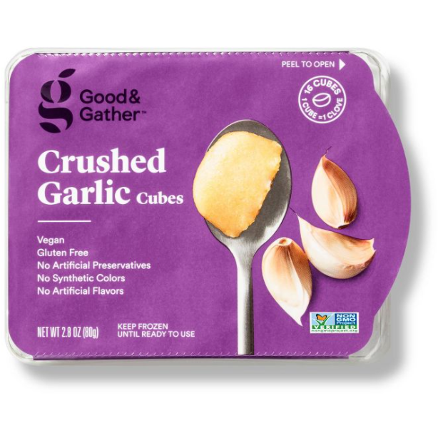 Frozen Crushed Garlic Cubes - 2.8oz - Good & Gather™