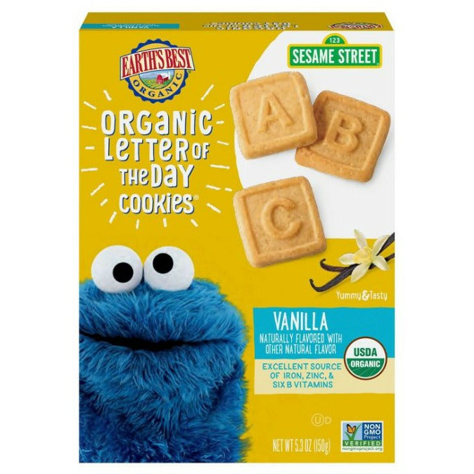 Earth's Best Organic Vanilla Letter of the Day Cookies - 5.3oz