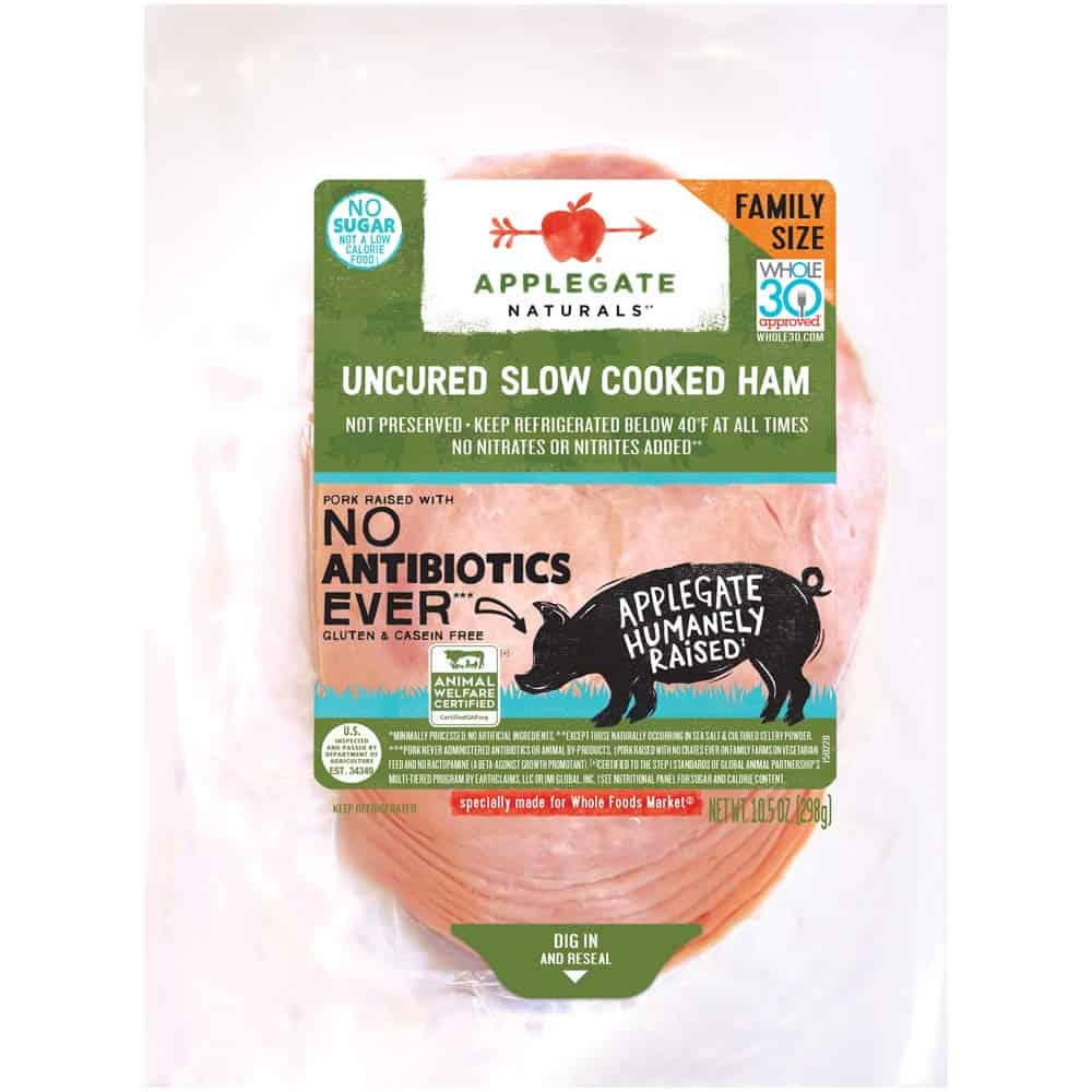 Oasis Fresh Applegate Natural Uncured Slow Cooked Ham Family Size 10.5 OZ
