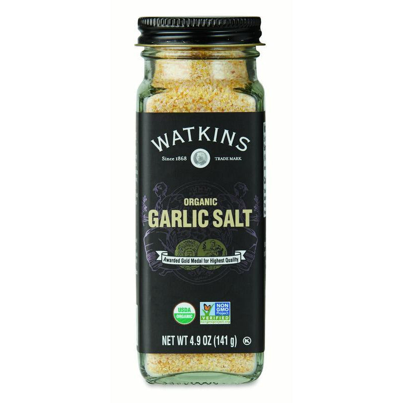 Watkins Gourmet Organic Spice Jar, Garlic Salt (4.9 oz)