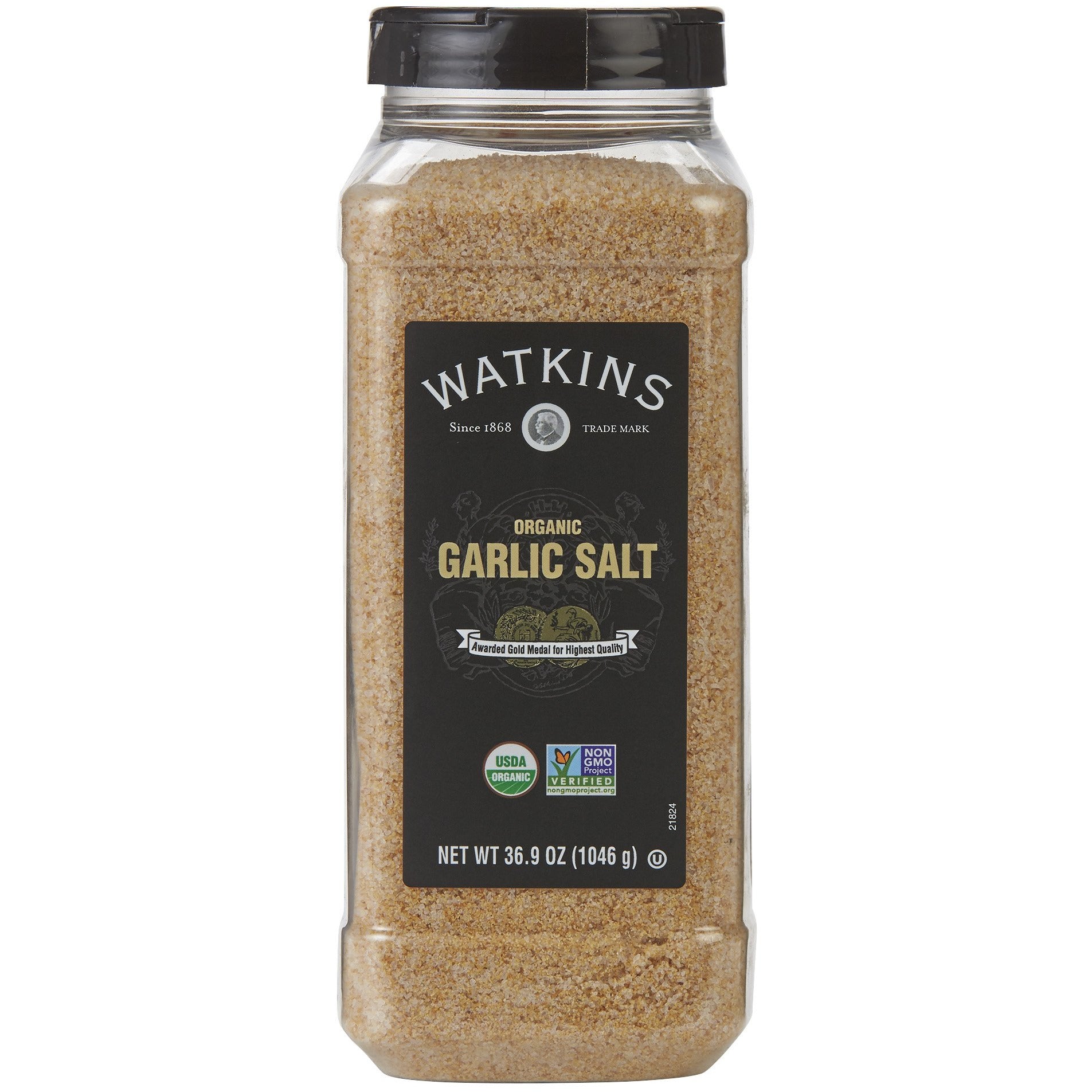 Watkins Gourmet Organic Spice Jar, Garlic Salt (36.9 oz)