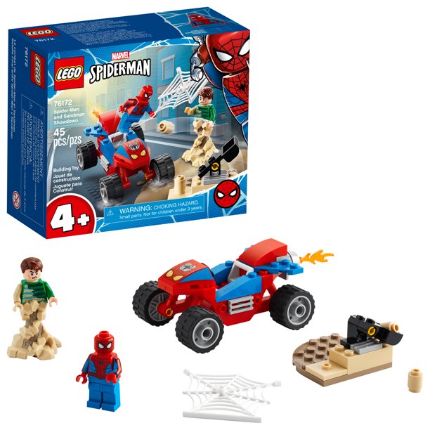 LEGO Marvel Spider-Man: Spider-Man and Sandman Showdown 76172 Collectible Construction Toy (45 Pieces)