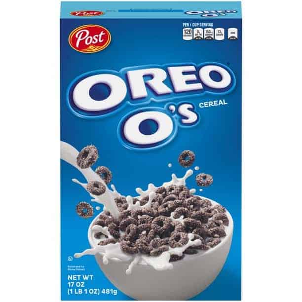Post, Oreo O's Breakfast Cereal, 17 oz. Box