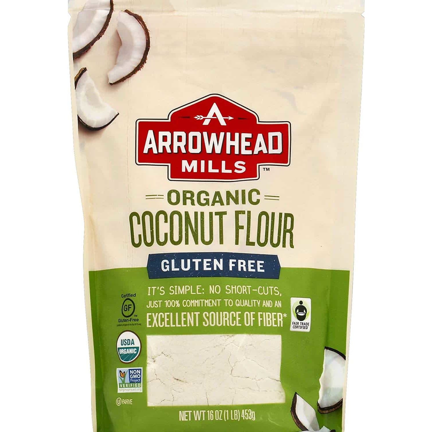 Arrowhead Mills, Organic Gluten Free Coconut Flour, 16 oz
