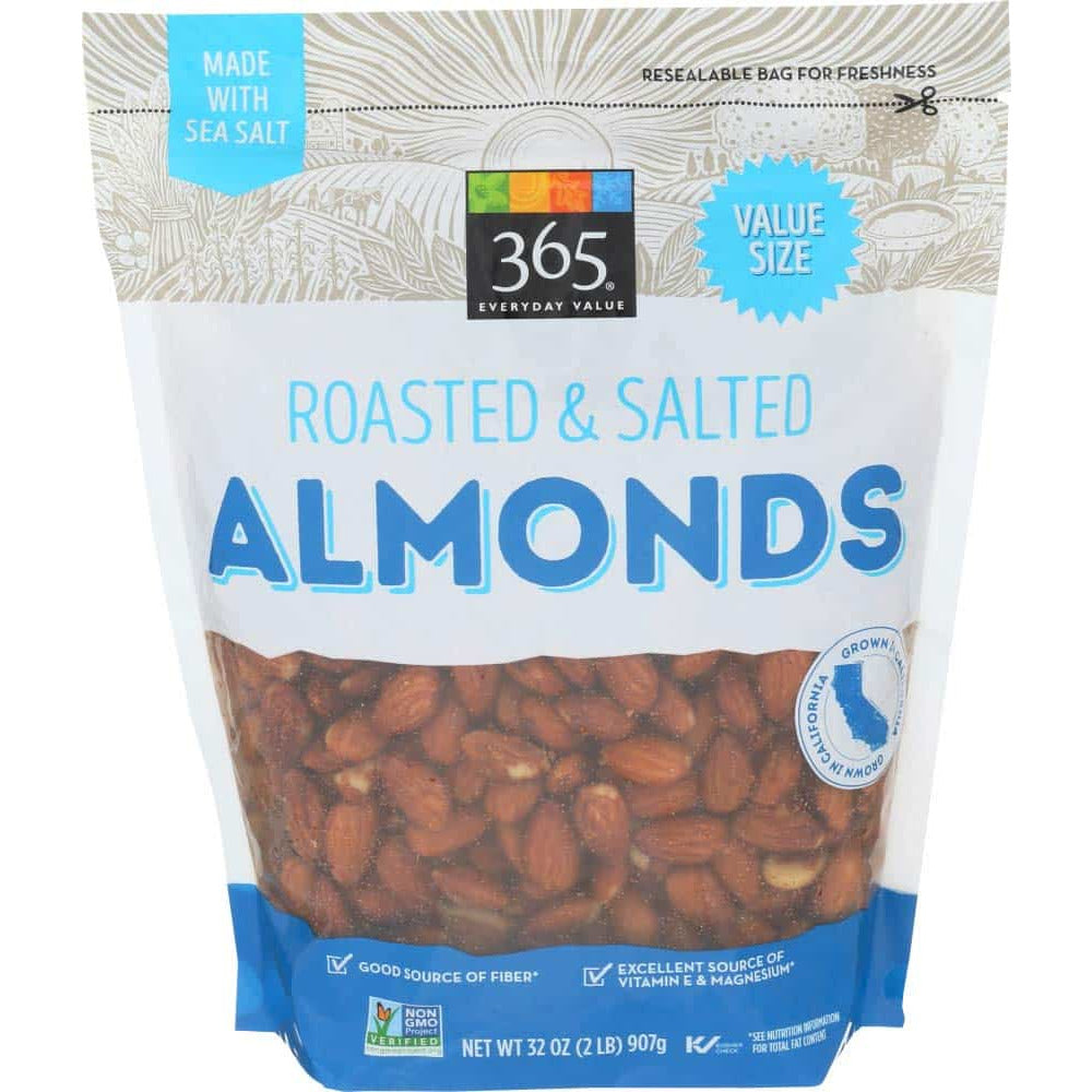 Almonds, Roasted & Salted, 32 oz