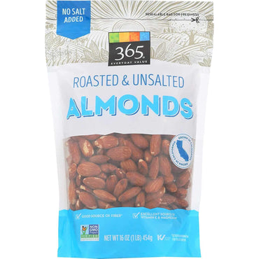 Oasis Fresh Almonds, Roasted Unsalted, 16 oz
