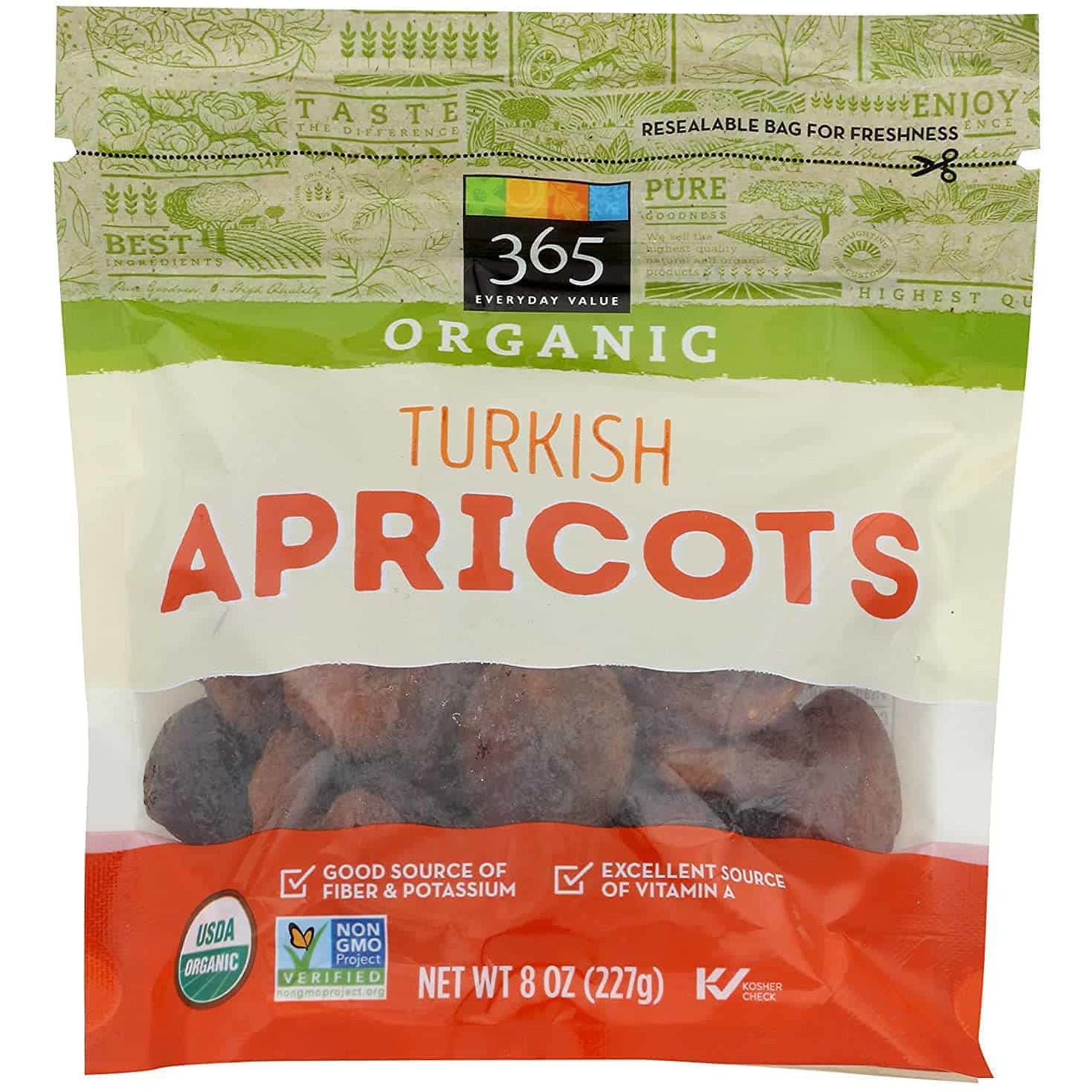 Organic Turkish Apricots, 8 oz