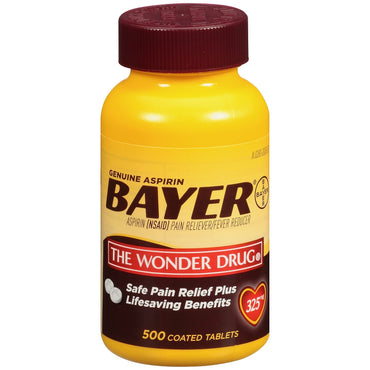 Bayer Aspirin 325mg Tablet, 500 Ct