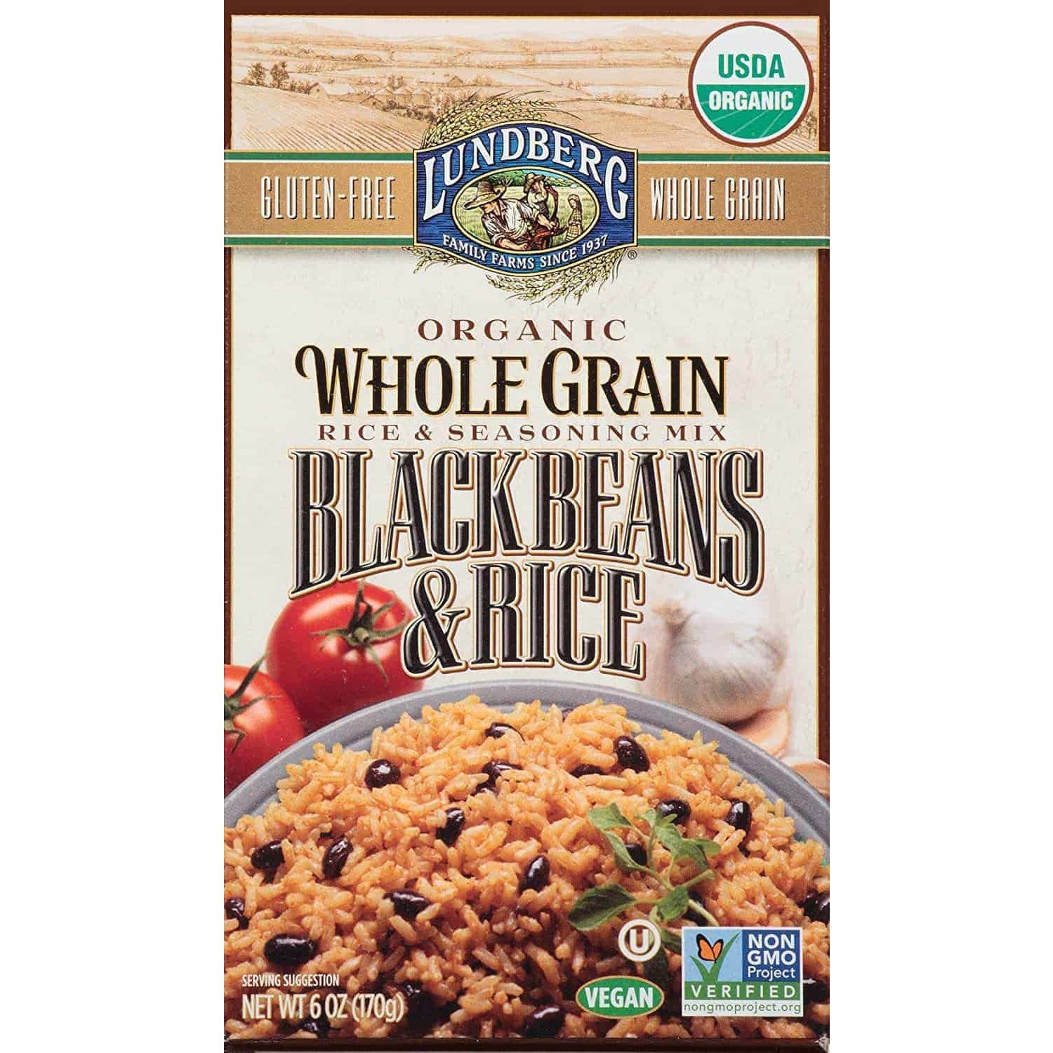 Lundberg Family Farms Mix Rice Black Bean Wholegrain Organic, 6oz