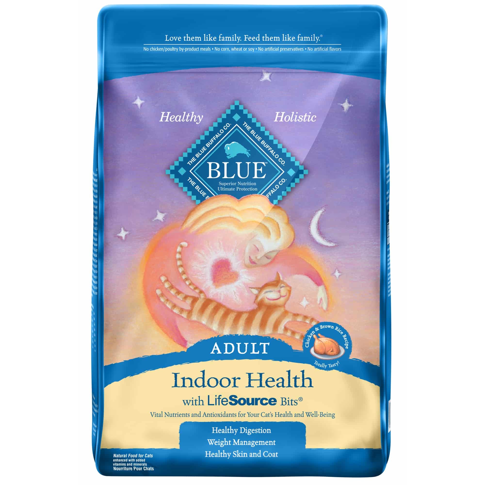 Blue Buffalo Indoor Health Natural Adult Dry Cat Food, 10lb