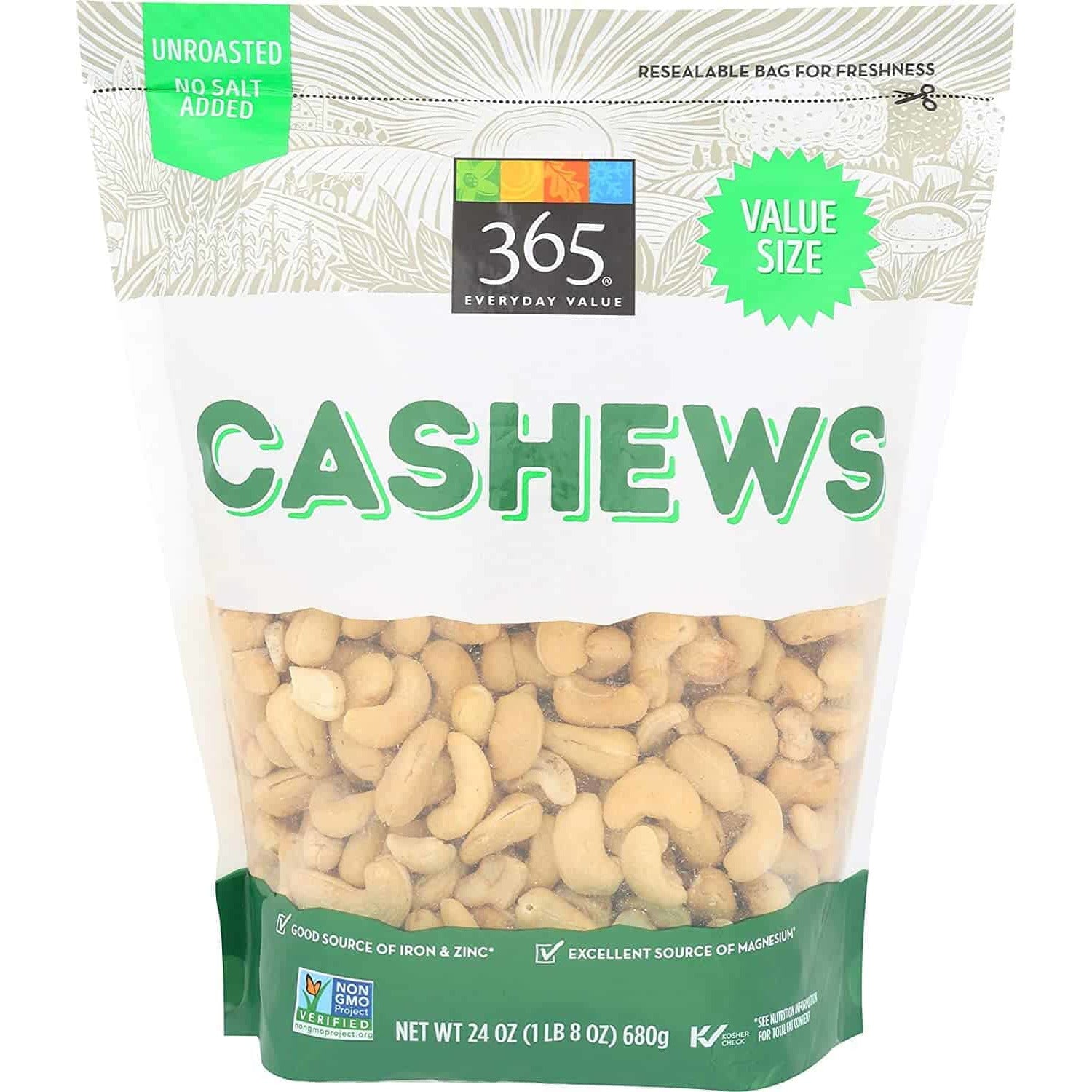 Oasis Fresh Cashews, 24 oz