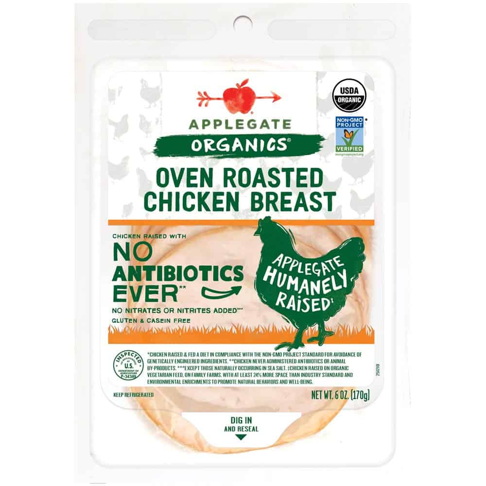 Applegate Organics Oven Roasted Chicken Breast 6 OZ
