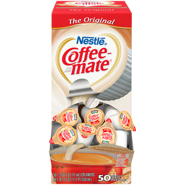 Coffee-Mate Coffee Creamer Original Liquid Creamer Singles, 50 Ct