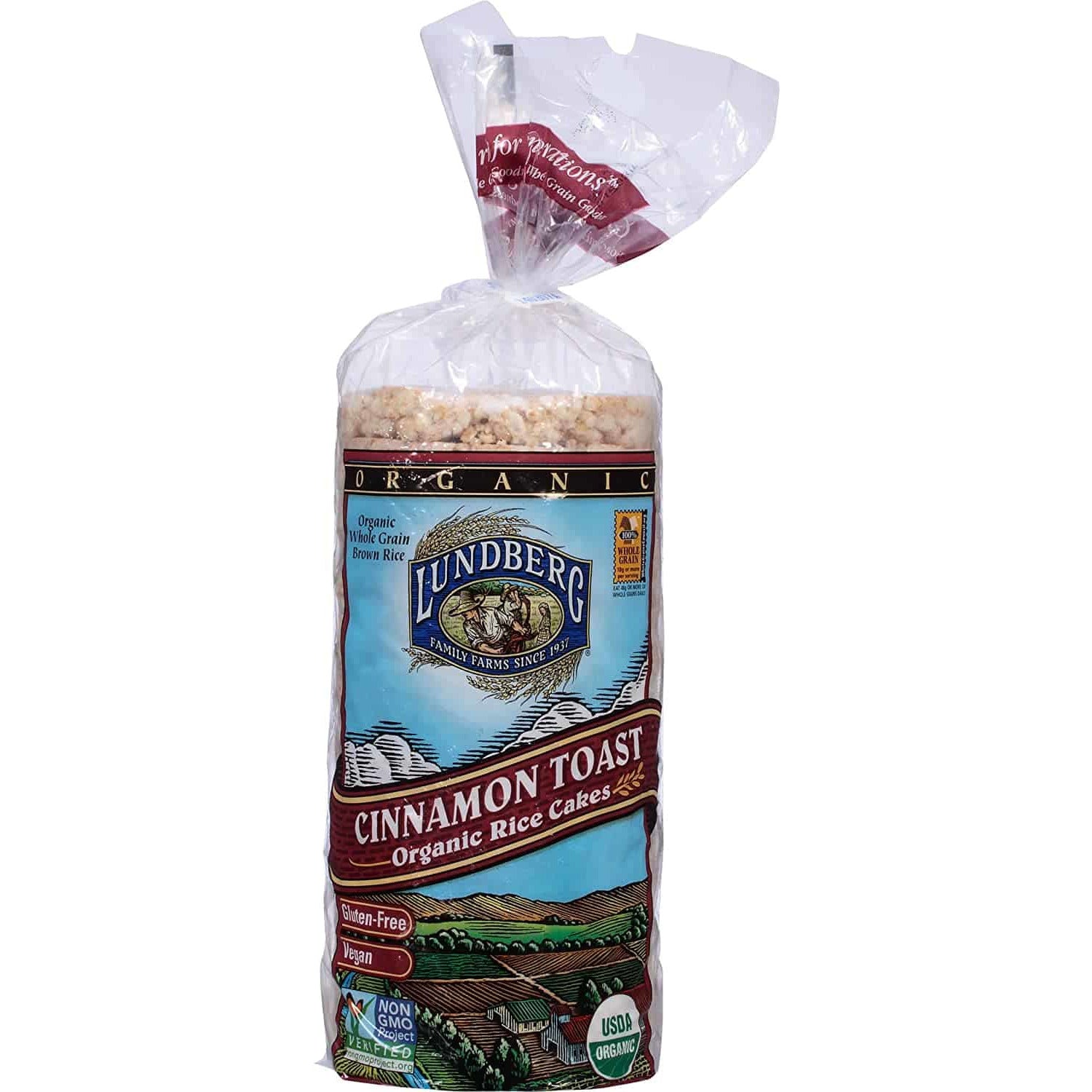 Lundberg Family Farms Organic Cinnamon Toast Rice Cake, 9.5 oz