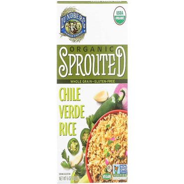 Lundberg Family Farms, Rice Sprouted Chile Verde Organic, 6 Ounce
