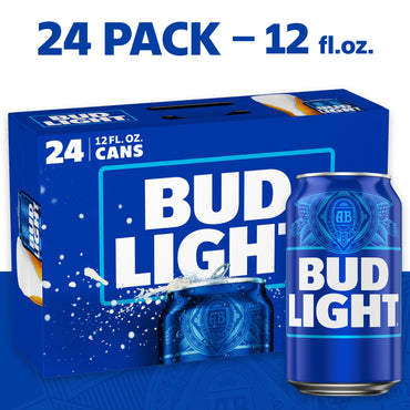 Bud Light, 24 pk, 12 oz cans, 4.2% ABV, 12 FZ