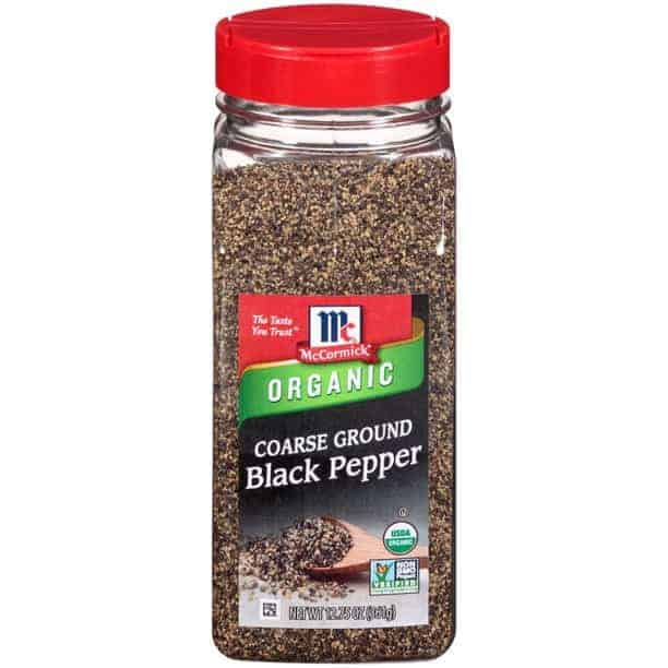 McCormick Organic Coarse Ground Black Pepper, 12.75 oz