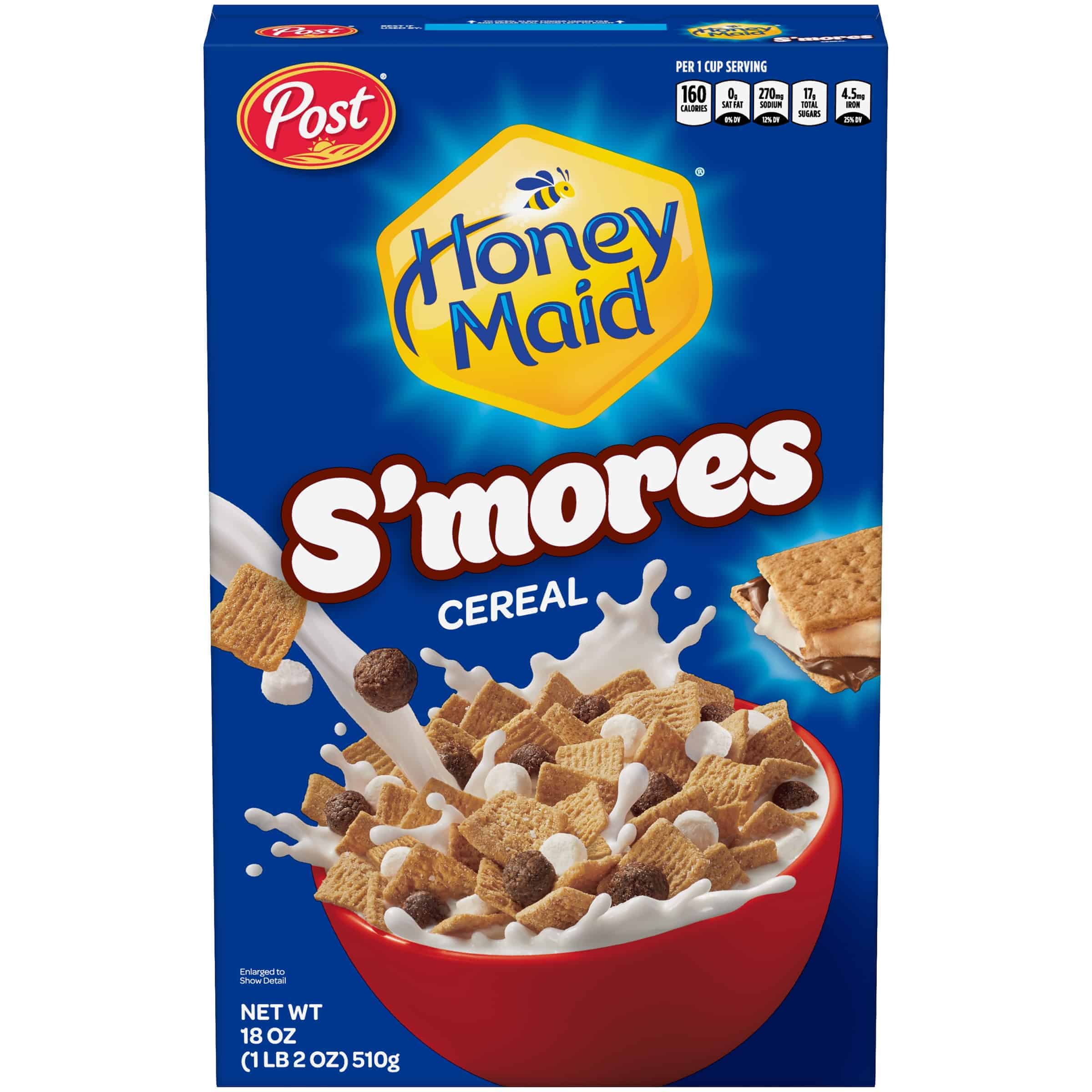 Post, Honey Maid S'Mores Breakfast Cereal, 18 oz. Box
