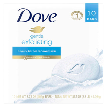 Dove Beauty Bar Gentle Exfoliating 3.75 oz 10 Bars