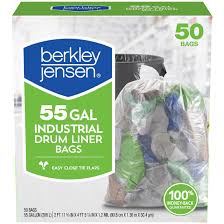 Berkley Jensen 55-Gal. 1.2mil Industrial Drum Liner Bags, 50 ct.