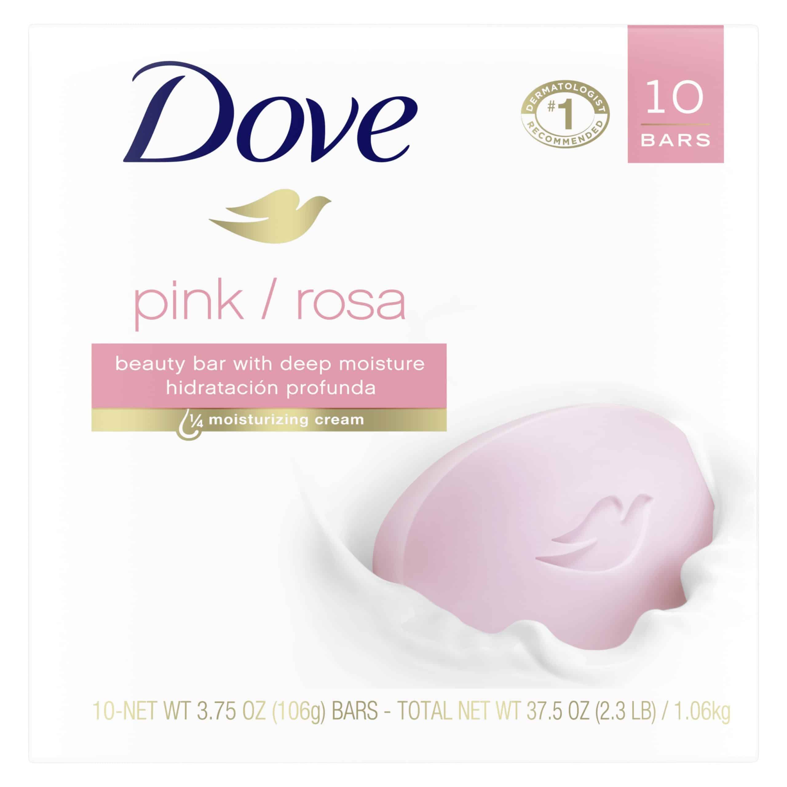 Dove Beauty Bar Pink 3.75 oz 10 Bars