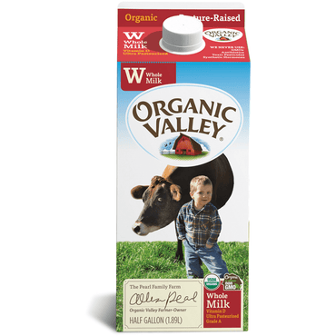 Organic Valley Grassmilk, Organic Whole Milk, Ultra Pasteurized, Half Gallon, 64 Ounces