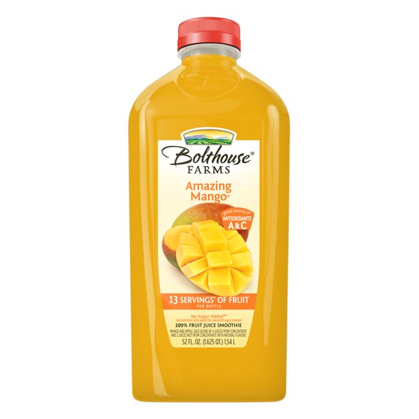Bolthouse Farms Fruit Juice Smoothie, Amazing Mango, 52 oz