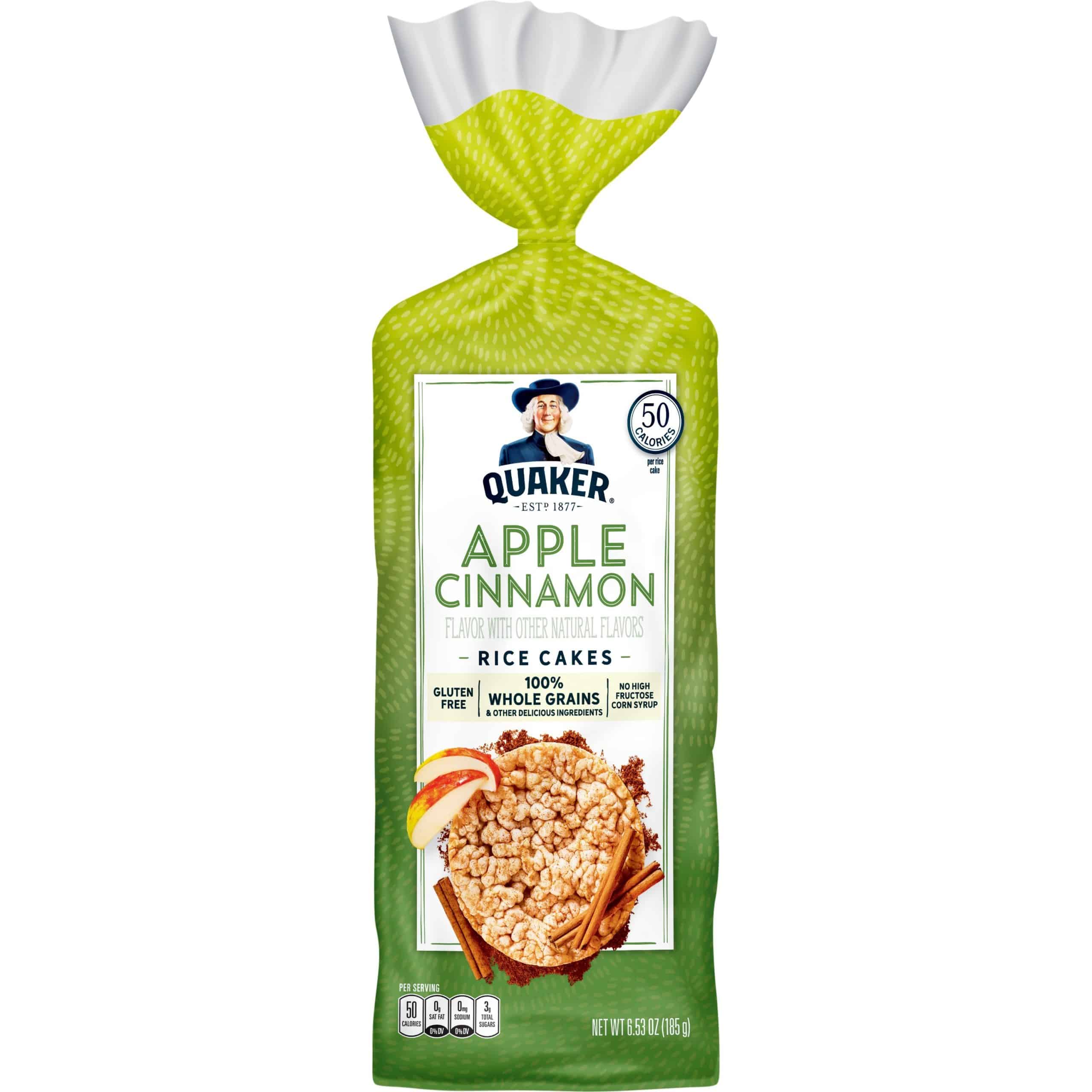 Quaker Apple Cinnamon Rice Cakes, 6.53 Oz