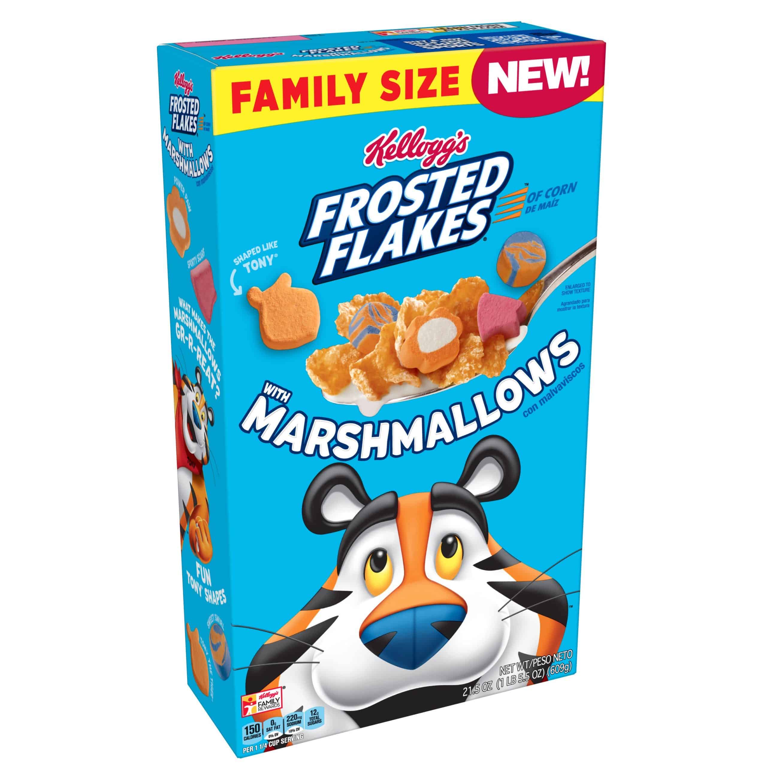 Kellogg's Frosted Flakes, With Marshmallows, Family Size, 12 Oz