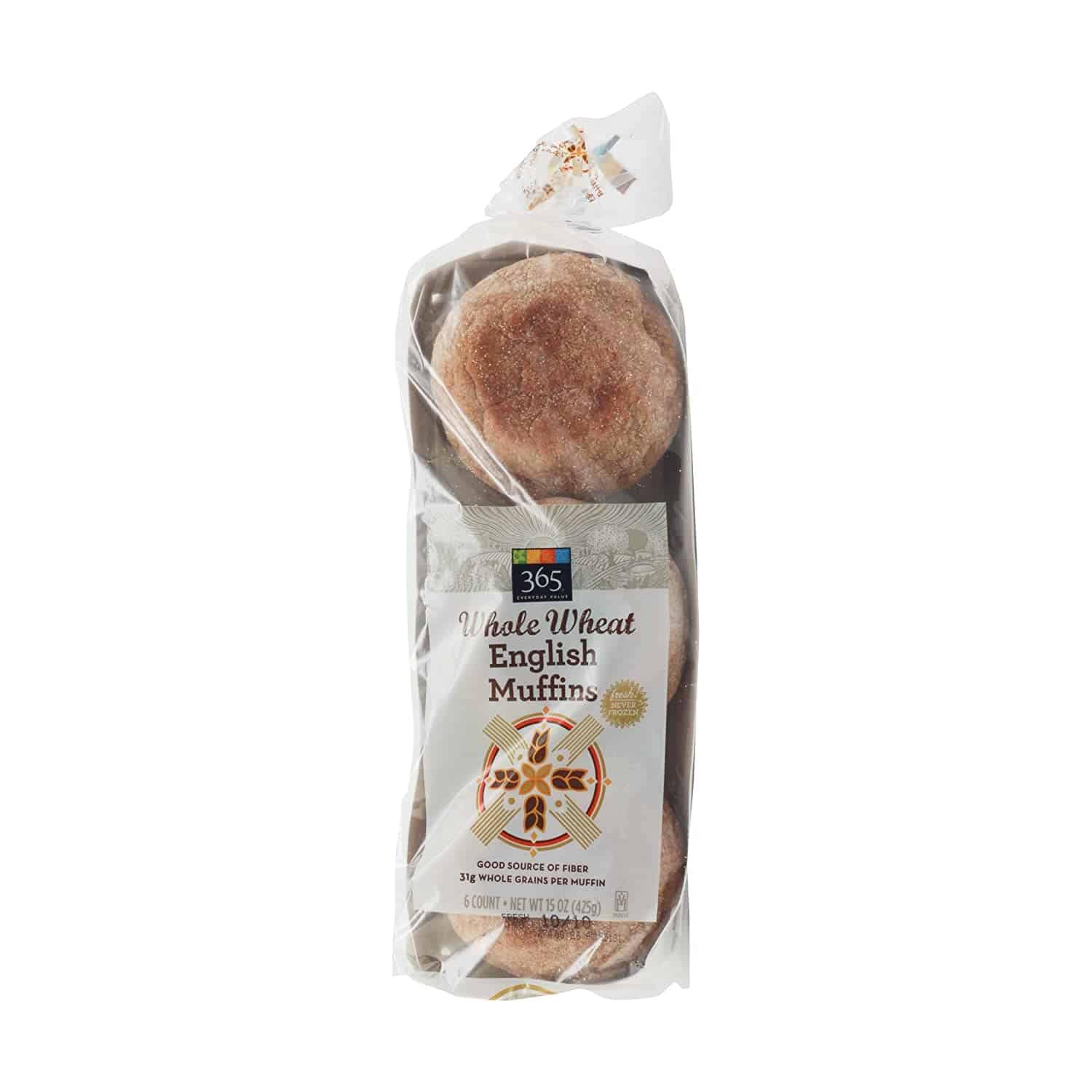 Whole Wheat English Muffins 6 CT