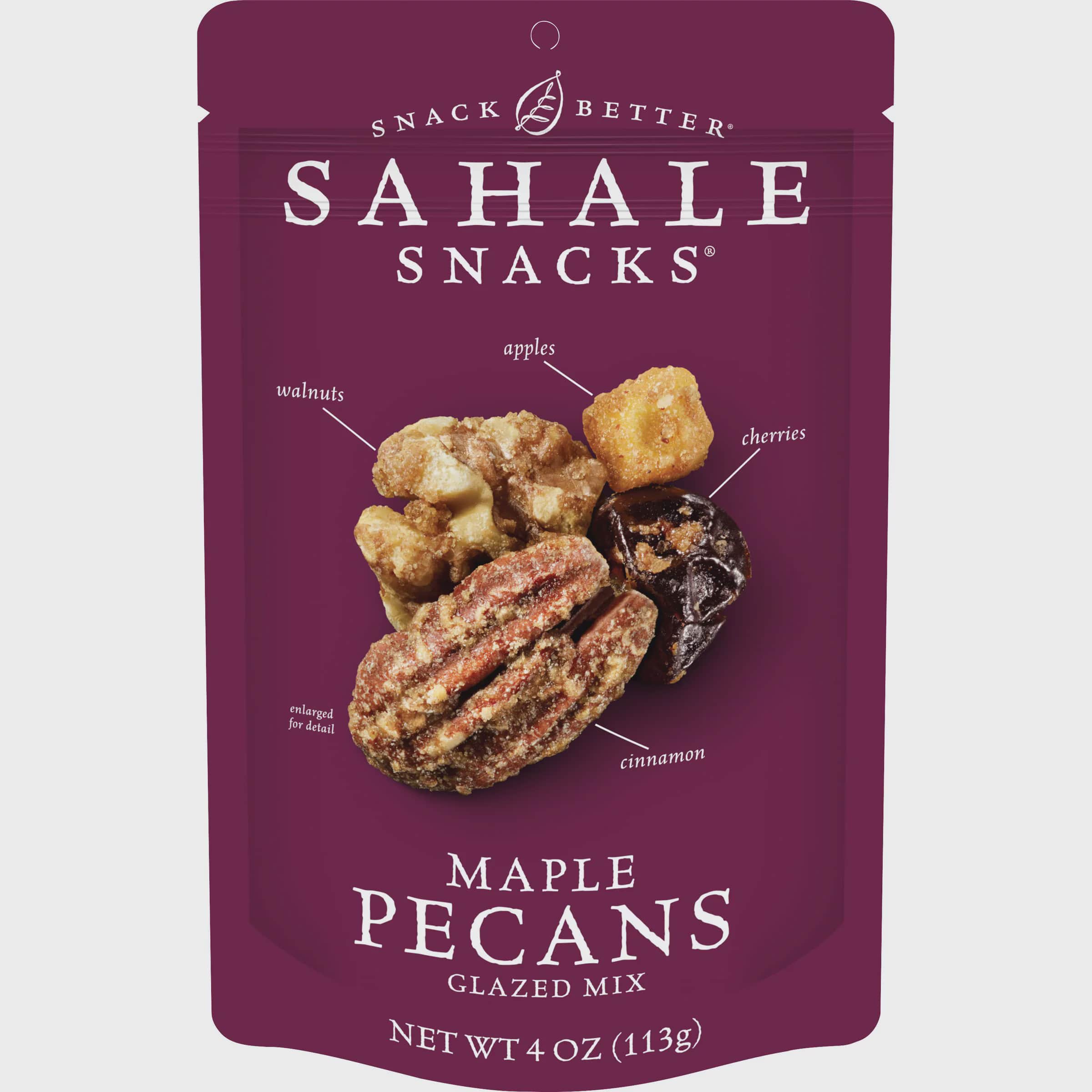 Sahale Snacks Maple Pecans Glazed Mix, Gluten-Free Snack, 4-Ounce Bag
