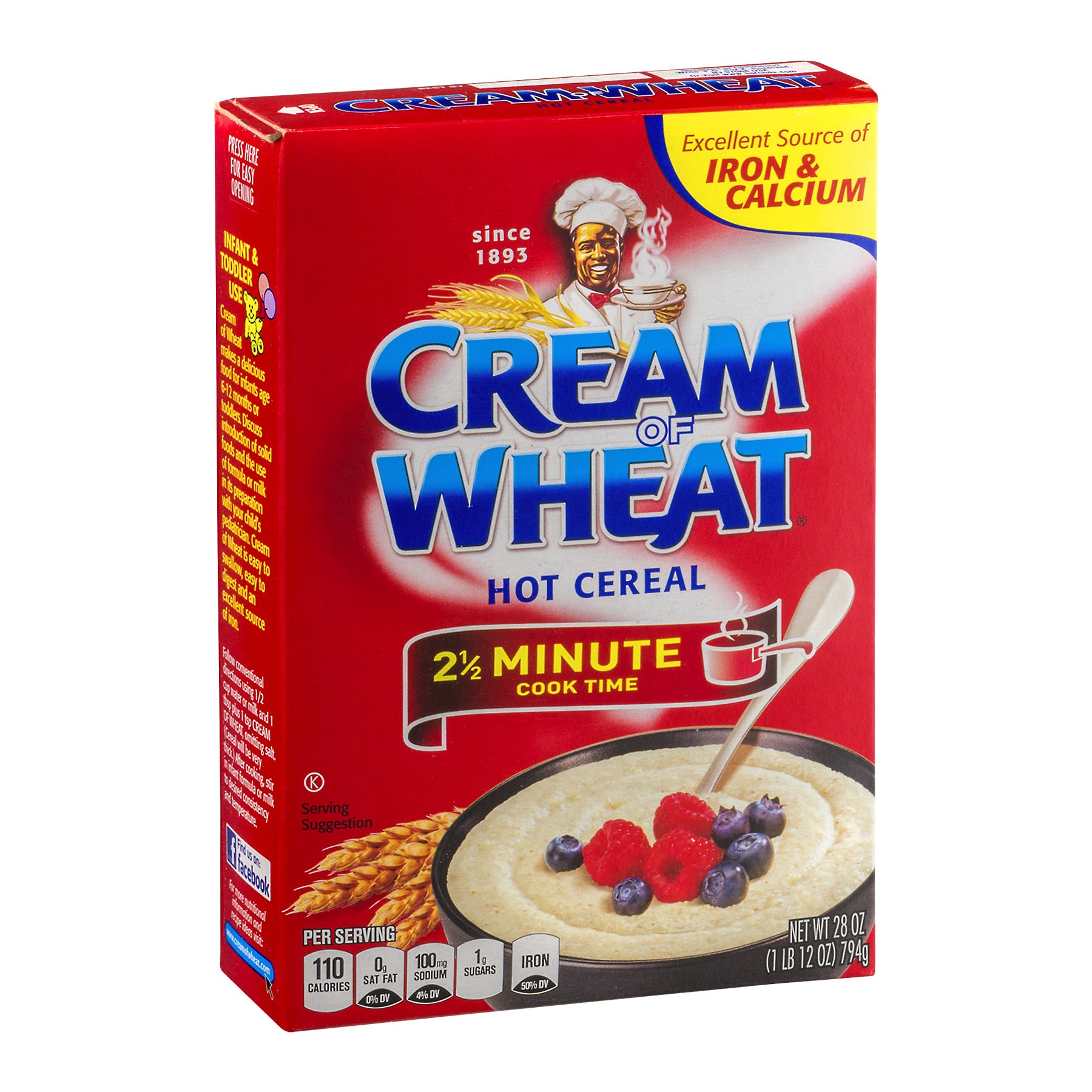 Cream Of Wheat, 2 1/2 Minute Hot Cereal, Original, 28 Oz