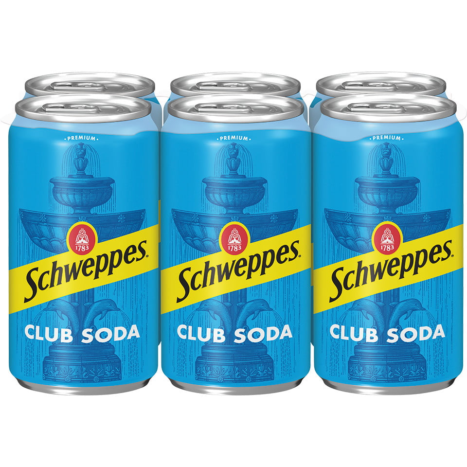 SCHWEPPS CLUB SODA CANS