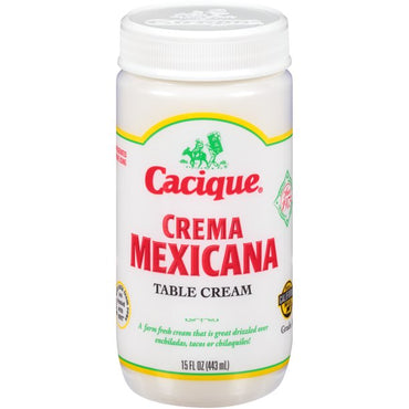 Cacique Crema Mexicana Fresh Table Cream, 15 oz Jar