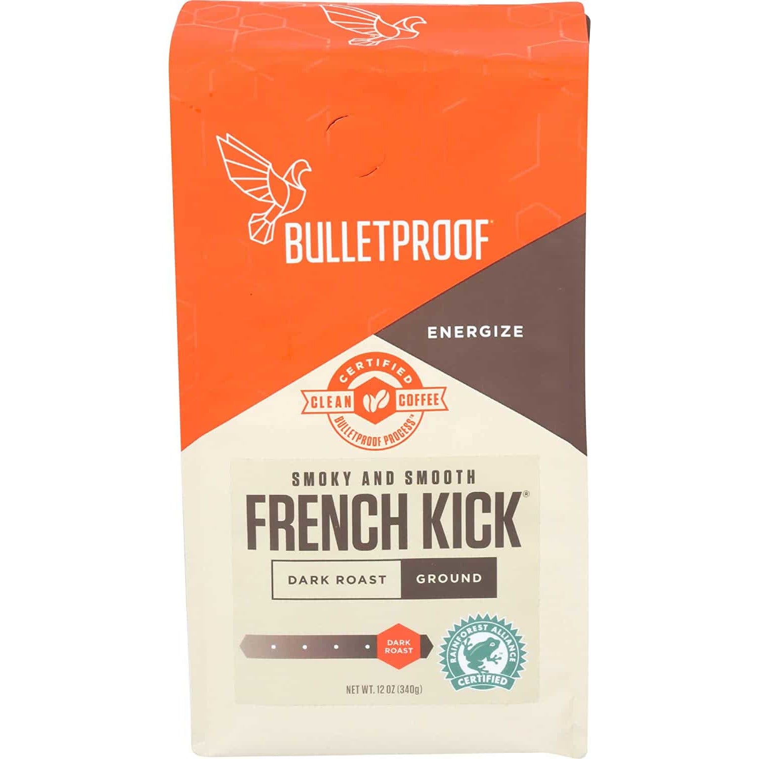 Oasis Fresh Bulletproof 'French Kick' Dark Roast, Ground Coffee, 12 oz