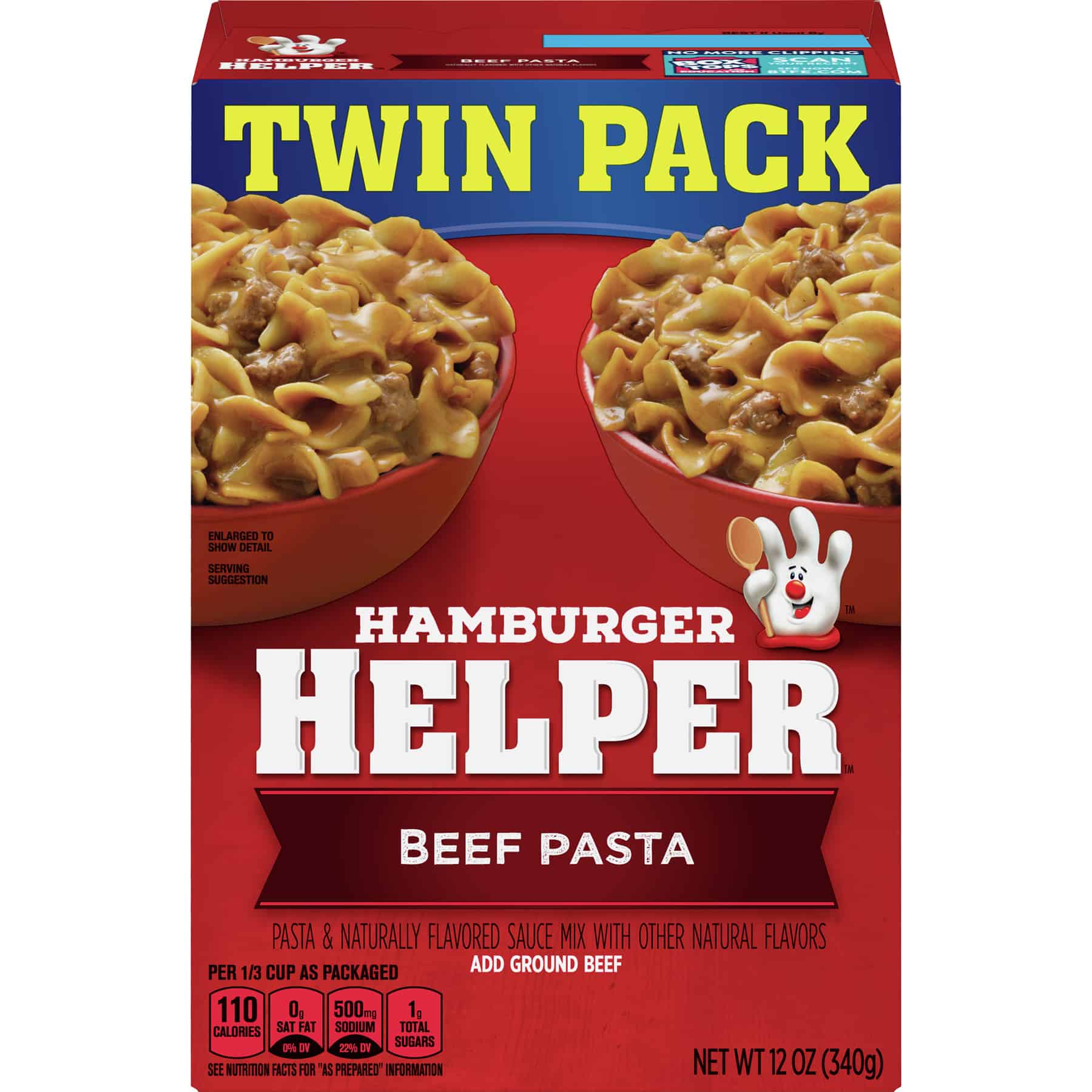 Betty Crocker Hamburger Helper Beef Pasta and Sauce Mix, 12 oz