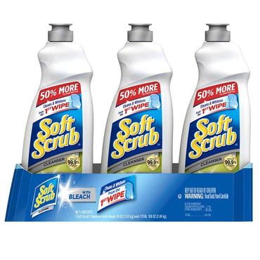 Soft Scrub Gel Cleanser With Bleach, 6 Pound (3 Pack)
