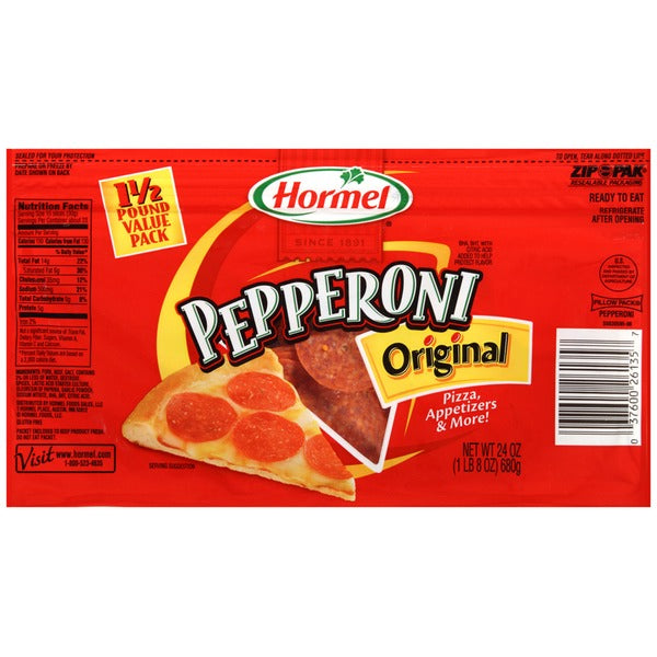 Hormel Sliced Pepperoni, 24 oz.