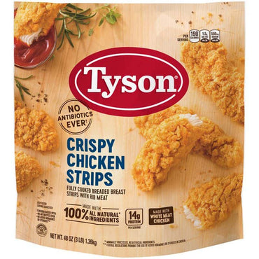Tyson Frozen Crispy Chicken Strips, 3.5 lbs.