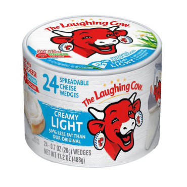 Laughing Cow Light Creamy Swiss Spreadable Cheese Wedges, 24 ct.
