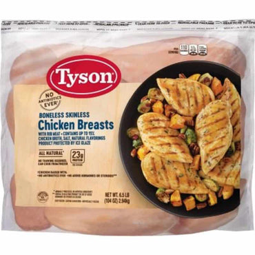 Tyson Boneless Skinless Chicken Breasts, 6 lbs.