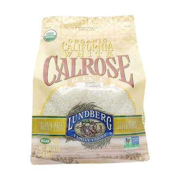 Lundberg Family Farms Organic Rice, White Calrose, 4 Pound