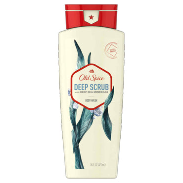 Old Spice Body Wash for Men Deep Scrub Scent 16 oz