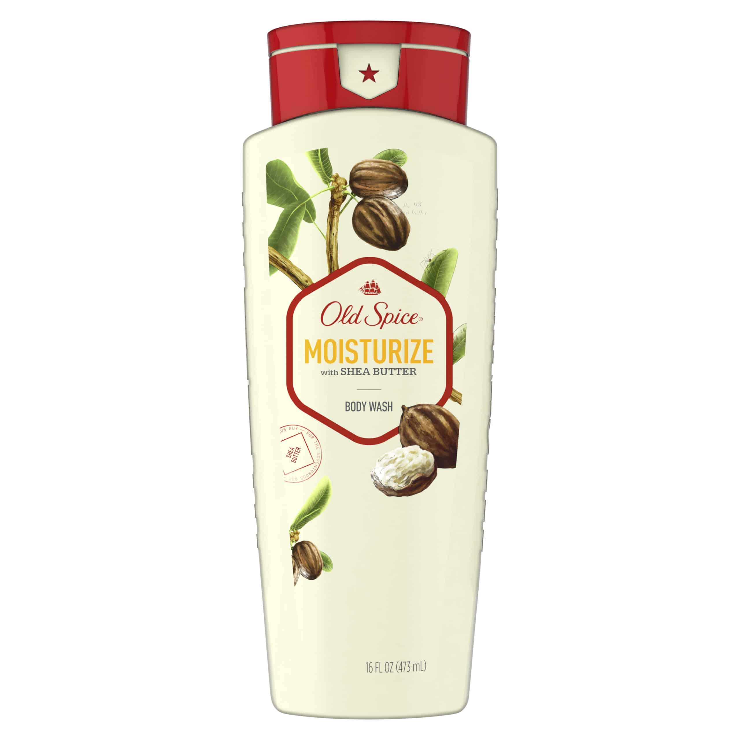 Old Spice Body Wash for Men Moisturize with Shea Butter, 16 oz