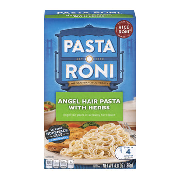 (8 Pack) Pasta Roni Angel Hair Pasta with Herbs, 4.8 oz Box