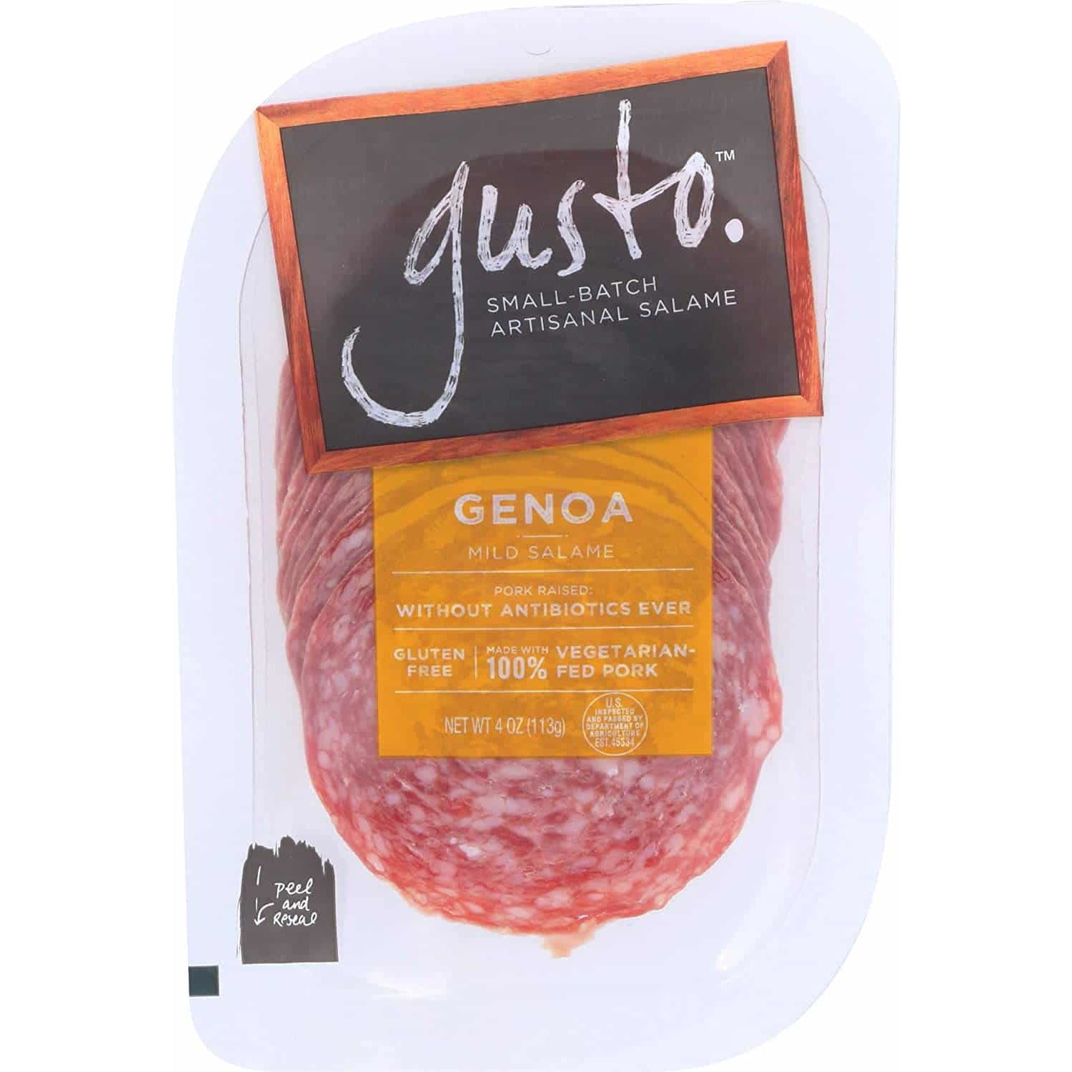 Gusto Genoa Salami Sliced 4 OZ