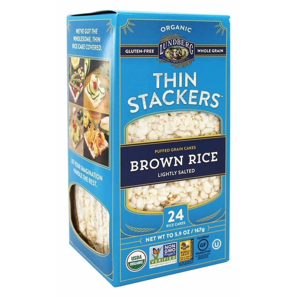 Lundberg Family Farms, Thin Stackers Brown Rice Organic, 5.9Ounce
