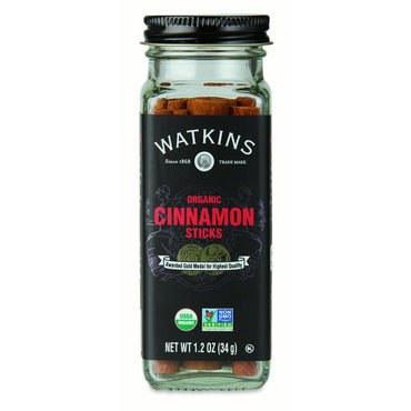Watkins Gourmet Organic Spice Jar, Cinnamon Sticks (1.2 oz)